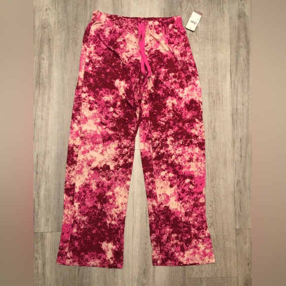 Jenni Intimates Pink Tie Dye Lounge & Sleepwear Pants Size NWT MSRP $29.50 XS - Picture 2 of 5